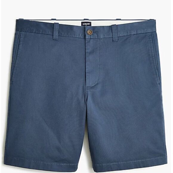 j. Crew Factory lo923 Blue 7" Flex Chino Short For Men NWT size 32 - Picture 4 of 10